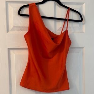 Nasty Gal Vibrant Orange One-Shoulder Camisole